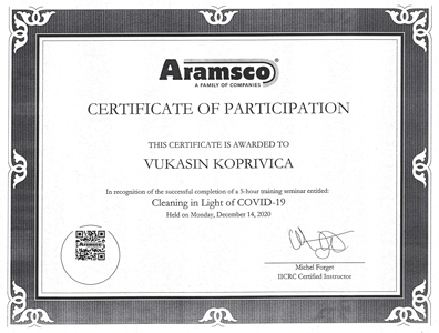 Certification