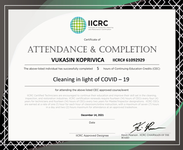 Certification