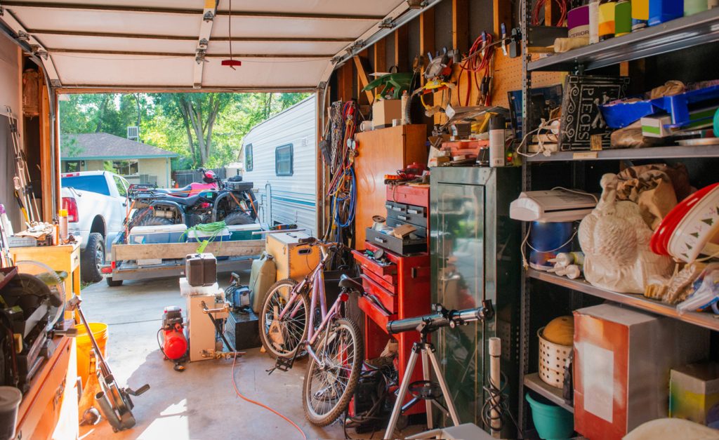 Cluttered Garage Junk